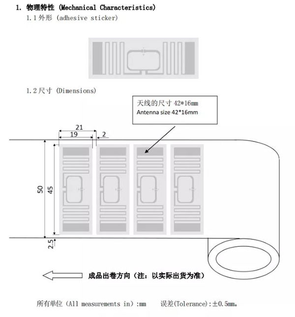 RFID 습식 인레이 기계적 특성