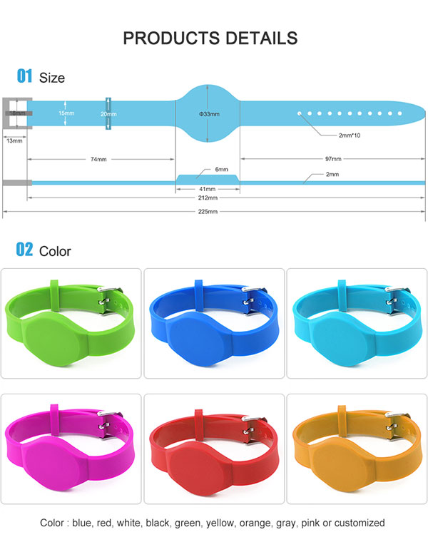 맞춤형 rfid 팔찌 PVC 팔찌 축제 팔찌 어린이 13.56mhz rfid 칩 <a href=https://rfid-life.com/RFID-Wristband.html target='_blank'>RFID 손목밴드</a>