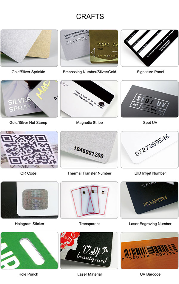 OEM RFID/NFC 빈 스마트 카드 공예품