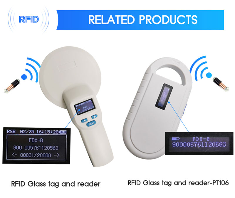 동물 주입 RFID 유리관 생체전자 태그 4