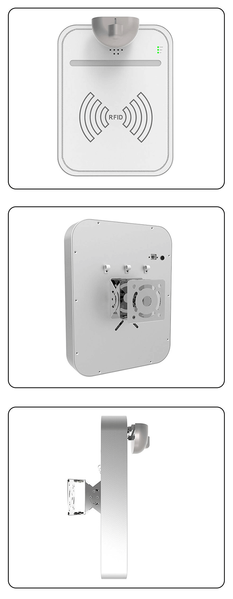 UHF RFID 천장- 소리와 빛 알람을 갖춘 일체형 기계 비접촉식 회의 체크인 출석 기계