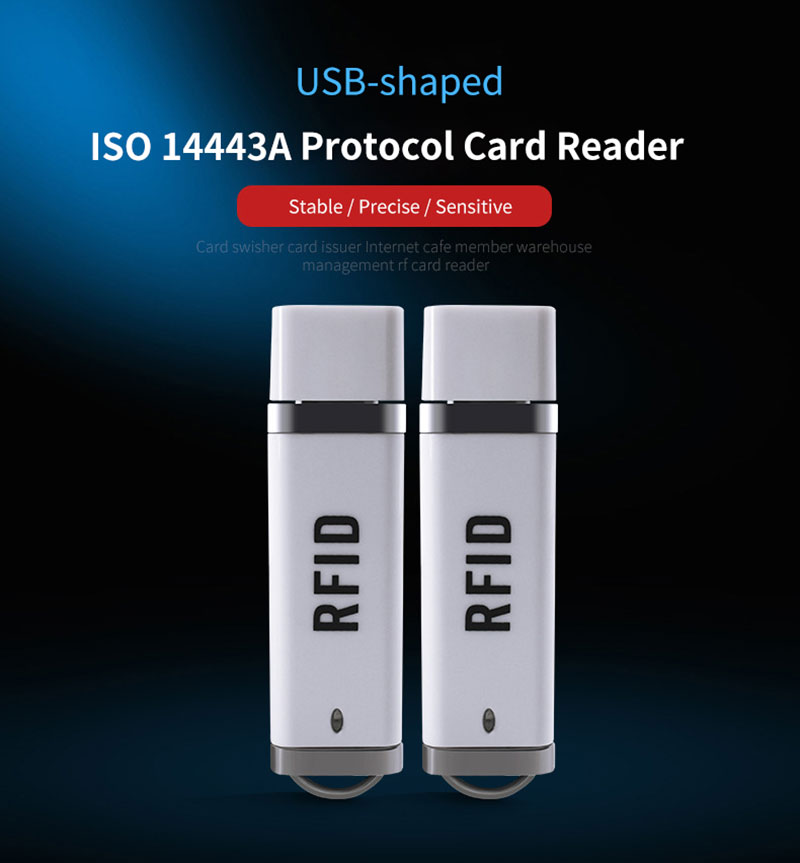 USB 모양 RFID 미니 카드 리더기