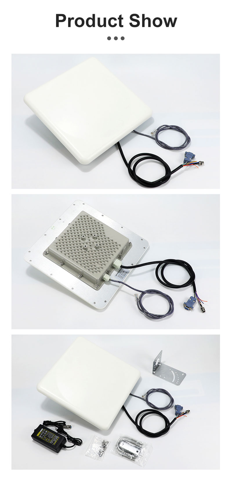 UHF RFID 장거리 R2000 칩 9dbi 원형 편파 안테나 리더 12