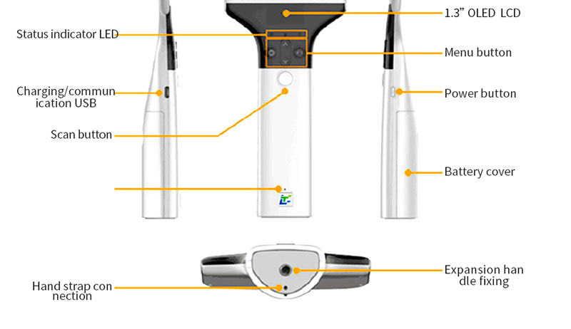 RFID 휴대용 UHF 리더기 915M 원격 창고 관리 검사기 8