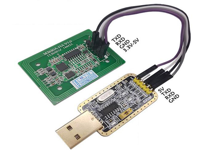 IC 카드 리더 모듈 RFID 고주파 비접촉식 S50 유도 직렬 포트 RS232 TTL 3