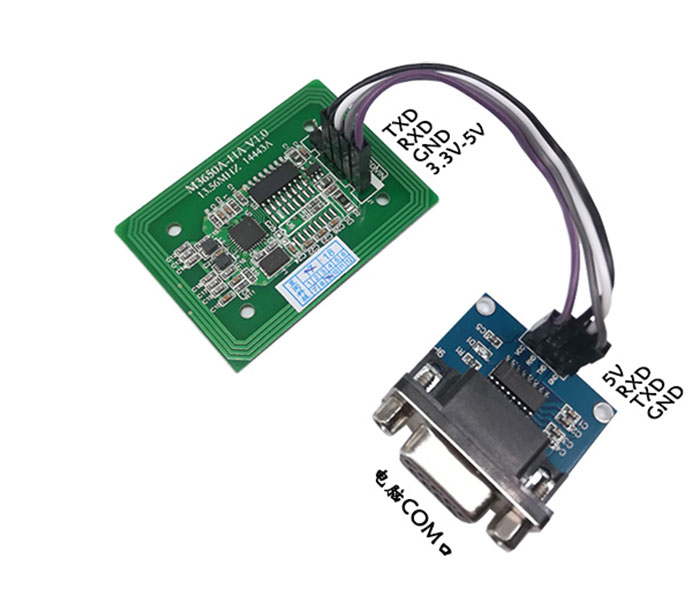 IC 카드 리더 모듈 RFID 고주파 비접촉식 S50 유도 직렬 포트 RS232 TTL 4