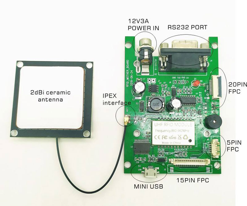 단일 채널 RFID 리더 모듈 UHF 무선 주파수 식별 휴대폰 컴퓨터 내장 UHF 카드 리더 모듈3