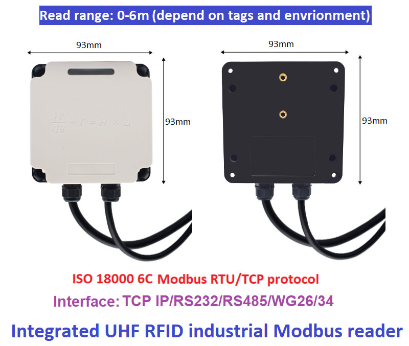 RFID 산업용 리더 Modbus 연결 PLC UHF RFID 915M 모두 -하나의 생산 라인 관리