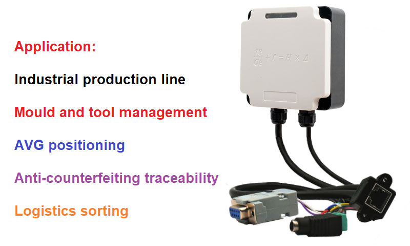 RFID 산업용 리더 Modbus 연결 PLC UHF RFID 915M 일체형 생산라인 관리 4