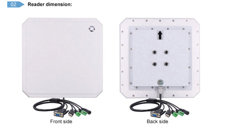 UHF RFID 게이트 리더 10m 차량 주차 RFID 리더 865~ 960Mhz 장거리 리더기 5