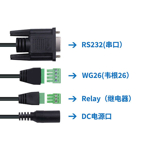 UHF RFID 장거리 출입 통제 리더는 비밀번호 트리거를 지원합니다 비밀번호 트리거 WG26 릴레이 트리거 액세스 제어 스위치 3