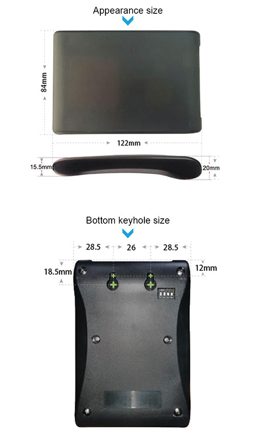 직렬 포트 Wigand 통신 2dBi 데스크톱 UHF RFID 태그 리더 UHF 리더 2